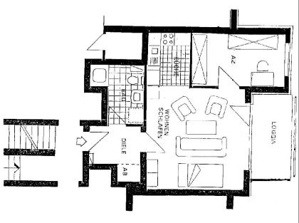 Nachmieter zum 1. 7. für sonnige ruhige 2-Zimmer-Wohnung in Düsseldorf/Wersten