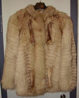 Silberfuchs Pelzjacke mit Kurzkragen Versand ist möglich