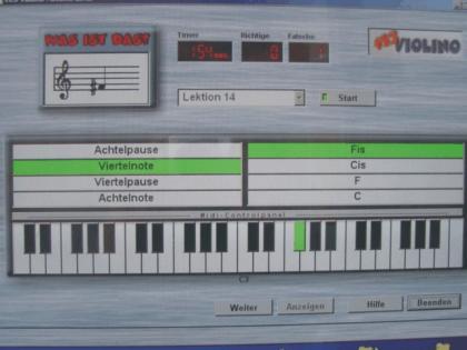Notenprogramm PC Software Klavier/Keyboard Kids lernen Noten