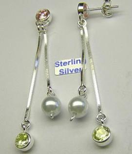 STEINEPERLEN-OHRSTECKER Silbe