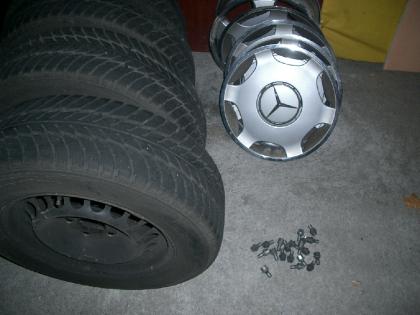 4 MS Komplettreifen a. Stahlfelgen 5 Loch. 195/65 R15 T91