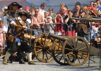 29. 6. 08 Kronach Innenstadt/ Historisches Stadtfest Trödel - Kram- Standmarkt