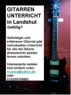 Individueller Gitarrenunterricht e/klassisch