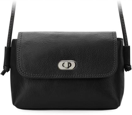 Charmevolle Damentasche kleine Schultertasche schwarz