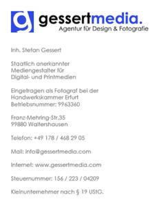 Gessertmedia. - Agentur für Design Fotografie