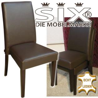 Lederstühle der Möbelmarke SIX