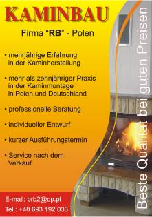 KAMINBAU - KominkiRB KamineRB - Westpolen