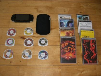 Sony PSP Slim Lite 2022 2 Spiele 2 Filme 2 GB Memory Card