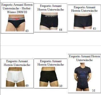 Calvin Klein Emporio Armani - Herren Unterwäsche Restposten