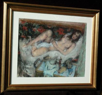 Carl Otto Müller 1901-1970 Liegender junger Akt monogr