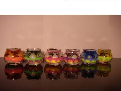 GEL KERZEN M GLAS M T DUFT