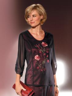 Festliche Damenbluse - elegante und super schicke Mode ab 50