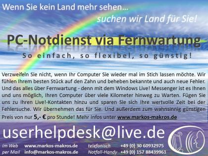PC-Notdienst von überall durch Fernwartung für nur 5 Euro