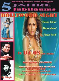 Bollywood Night am Freitag 04. 03. 11 in Stuttgart