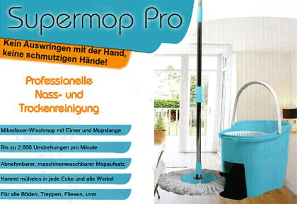 Bodenwischer Supermop Pro 2 Aufsätze-Da macht das wischen richtig Spass