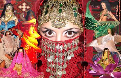 Bauchtänzerin Bauchtanz Ensemble orientalische live Trommler Orient Show High