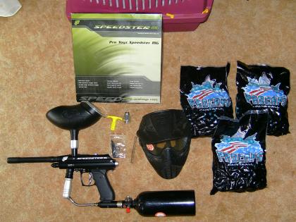 Verkaufe Speedster MG Paintball Set