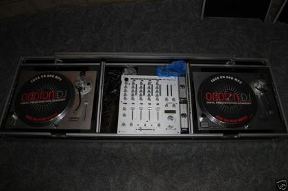 DJ Turntable Rack 2x Reloop mk3 2022 inkl. Stage Line MPX-480 und 2X OrtofonDJ