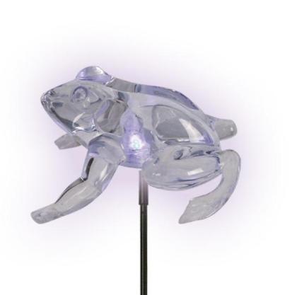 LED Solarleuchte Libelle mit flexiblem Stab und Farbwechseleffekten