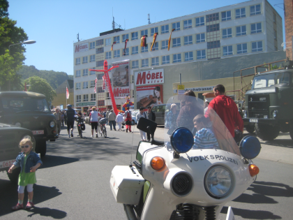 Ostmobiletreffen am DDR Museum zum Walpurgismarkt am 1. Mai in Thale