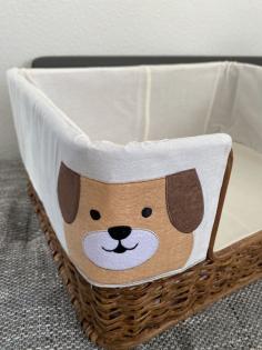 Mittleres Rattan Hundebett / Hundekorb / Dog Bed / Dog Basket
