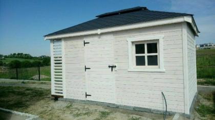 GARTENHAUS HOLZSCHUPPEN 2IN1 LEBA FÜR DEN AUßENBEREICH SOMMERHAUS GERÄTEHAUS
