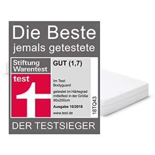 Stiftung Warentest Testsieger 10/ 2022 Bodyguard Anti-Kartell-Matratze
