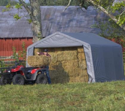 Weidezelt ca. 13 7m ca. 3 7 x 3 7 x 2 6 m LxBxH zu verkaufen