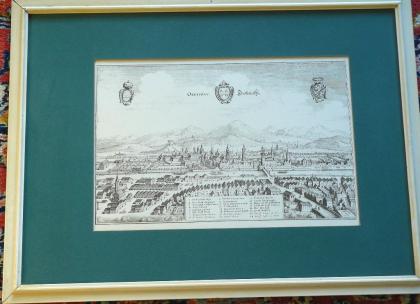 Alte Grafik von Innsbruck 58x43 5 B072