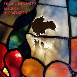 Repararur von Tiffanylampen in Mülheiman der Ruhr-NRW-Essen-Duisburg-Oberhausen-