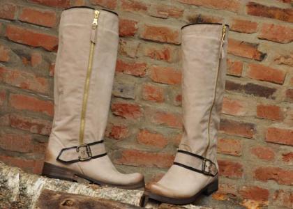 Modischer Stiefel mit der Schnalle Canne