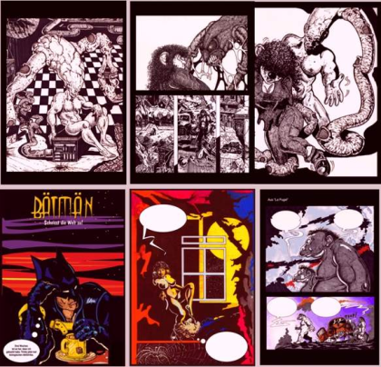 Biete ca. 140 unveröffentlichte Original Comics-Seiten für Erwachsende