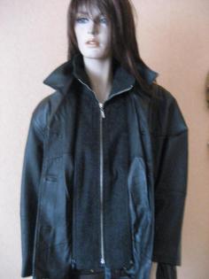 Damen Lederjacke Gr. 38 in schwarz