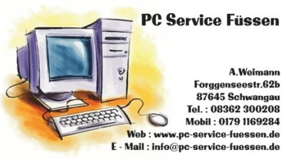 Computer Reparatur PC Service Füssen Pfronten Schwangau Hopfen am See