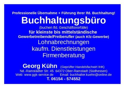 Buchhaltungsbüro für kleinste bis mitteltändische Betriebe buchen lfd. Geschfts