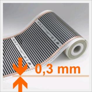 Heizbahnen Infrarot Heizfolie 80cm 140W/m - 13 50 EUR/m2