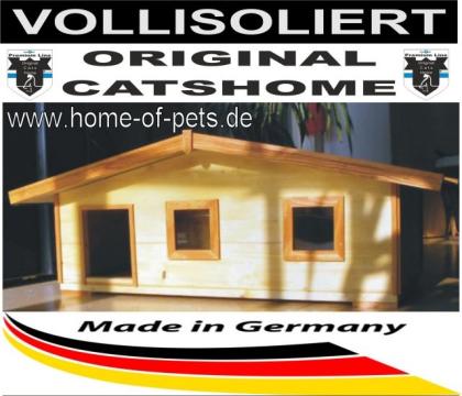 Original CATSHOME Katzenhaus Katzenhütte Hundehütte wetterfest isoliert outdoor