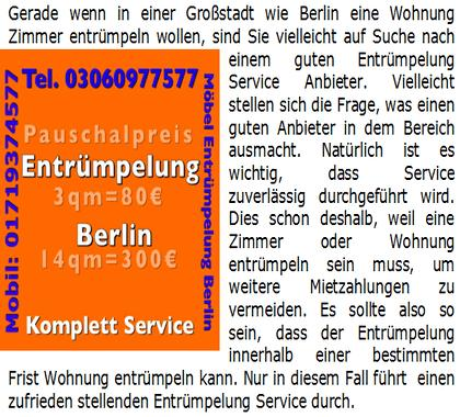 Berlin Wohnungsauflösungen pauschal-14qm300euro. de