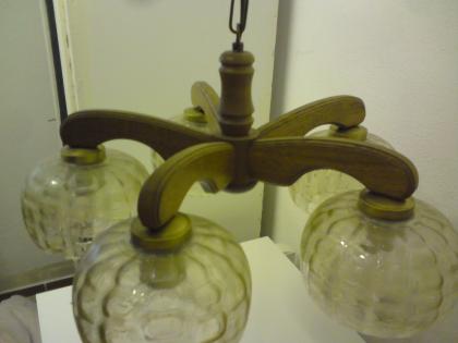 Eiche Wohnzimmerlampe 5 flammig