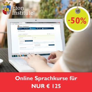 Unschlagbare Sommeraktion bei Eton Institute -50 auf alle Online Sprachkurse