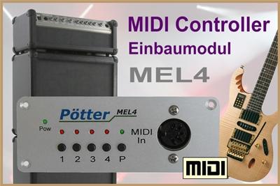 MIDI Controller mit sehr geringen Abmessungen für die Nachrüstung von Gitarren-