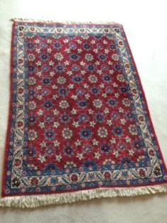 Orientteppich handgeknüpfter Perser 154 cm x 109 cm mit Plombe