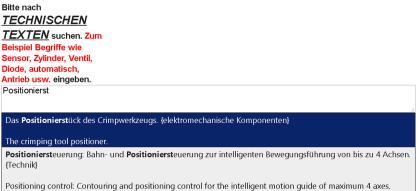 Fachuebersetzer Saetze Begriffe deutsch-englisch / englisch-deutsch fuer Mec