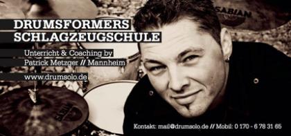Schlagzeugunterricht Drum Coaching von Patrick Metzger in der DRUMSformers Sch