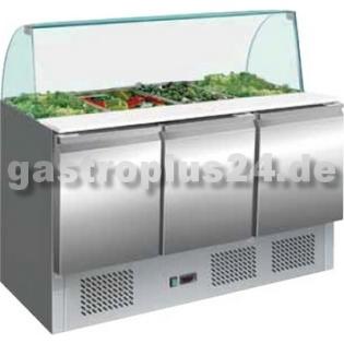 Saladette 1365 x 700 x 1375 mm Glasaufsatz Artikel-Nr. S903-CG