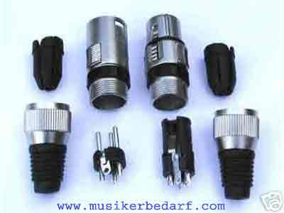 XLR-Stecker 3-polig 10 x female 10 x male