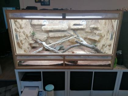 Wüsten-Terrarium 140x80x80 Komplettset inkl. Innenausbau
