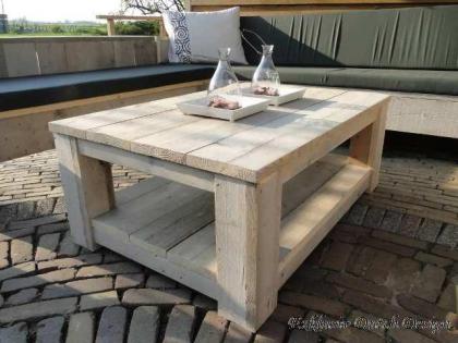 Bauholz Beistelltisch Kronach von Exklusiv Dutch Design