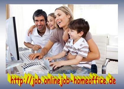 Online Job als Bürotätigkeit im Home Office am PC Arbeiten von zu Hause