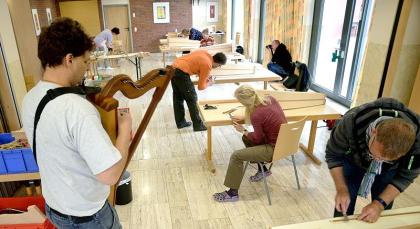 Harfenbaukurs Instrumentenbaukurs